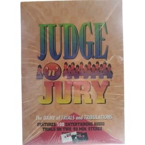 New Vintage 1996 Judge 'N' Jury Board Game Winning Moves Sealed Audio Cassette